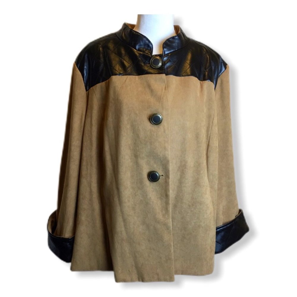 Bob Mackie Wearable Art | Tan Suede Jacket NWT